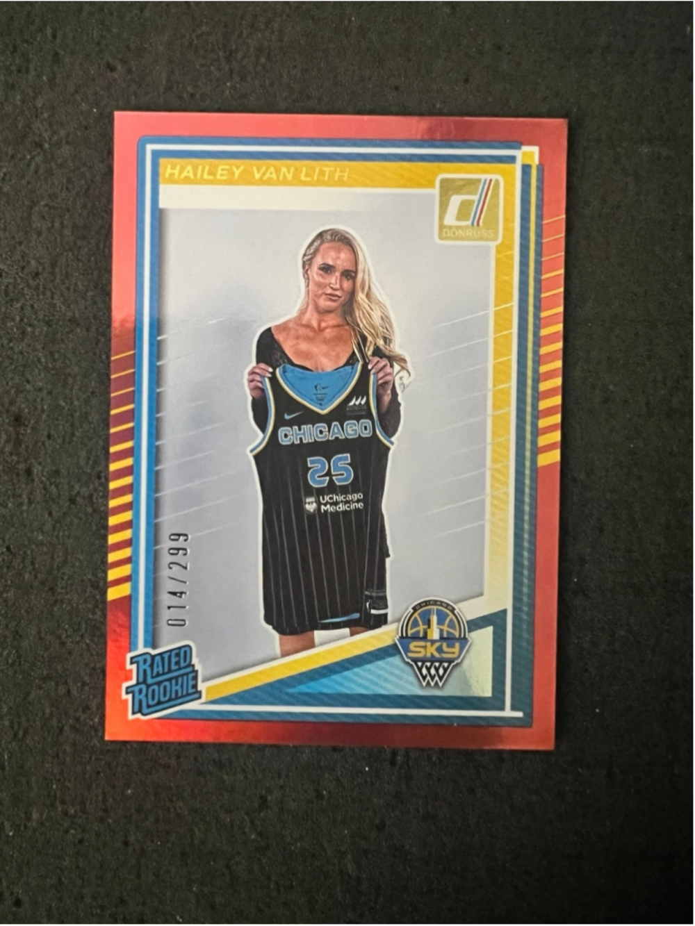 Hailey Van Lith - 2025 Panini Prizm WNBA - Red Holo Rookie Card #014/299